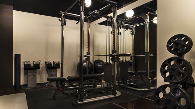 コロナ対策したジムスペース